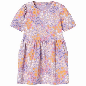 ContrastStitching Classic Mood Name it Lilac Breeze Fida Dress