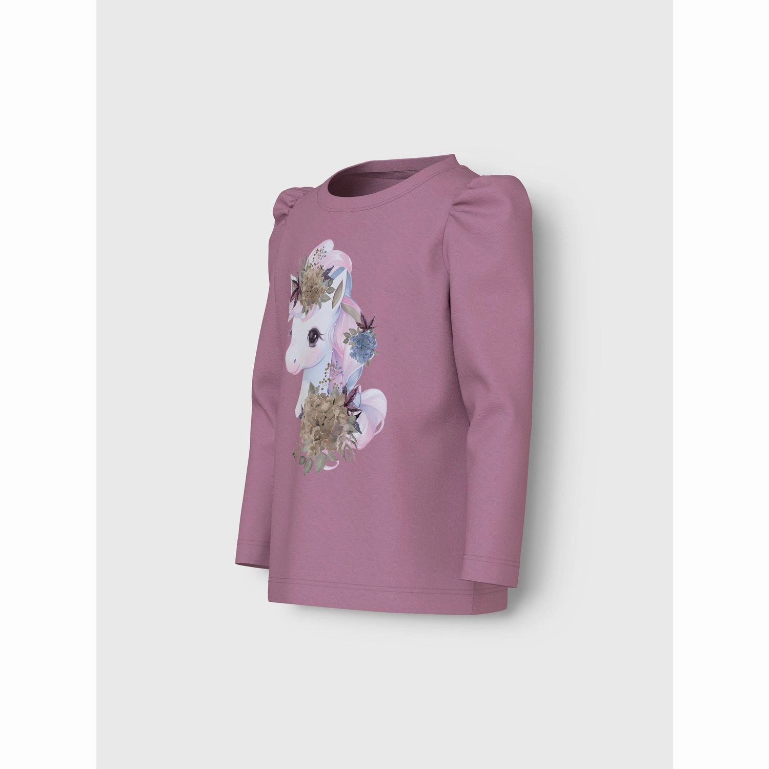 Name It Mauve Orchid Naia Blouse Fitted Cut color block