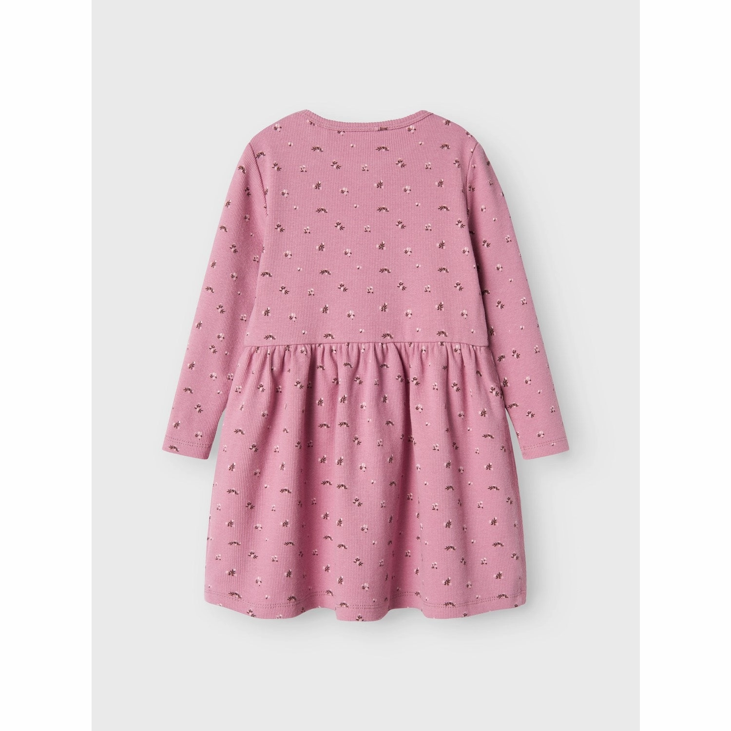 Gathered-Detail Name It Mauve Orchid Olinnes Dress