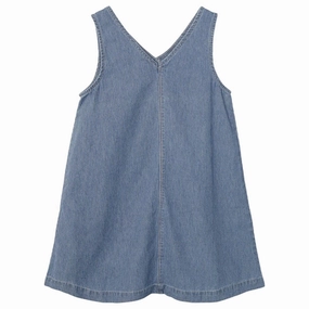 Name it Medium Blue Denim Fida Loose Denim Dress Wrap Charm spring fashion