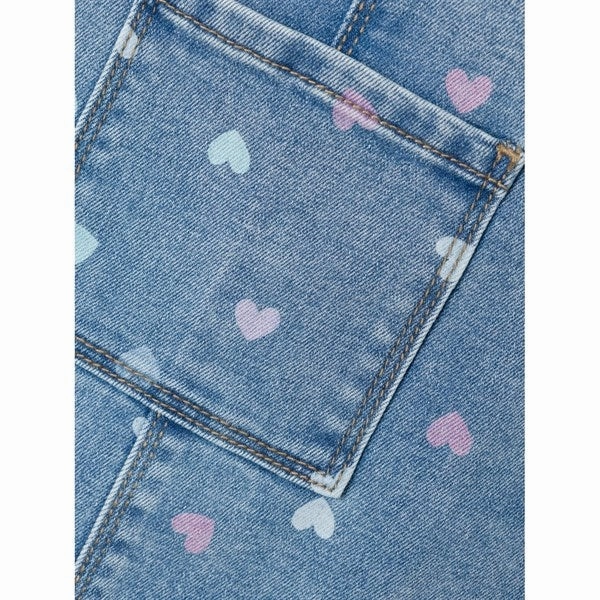 Casual Lines Name it Medium Blue Denim Hearts Rosa Denim Dress