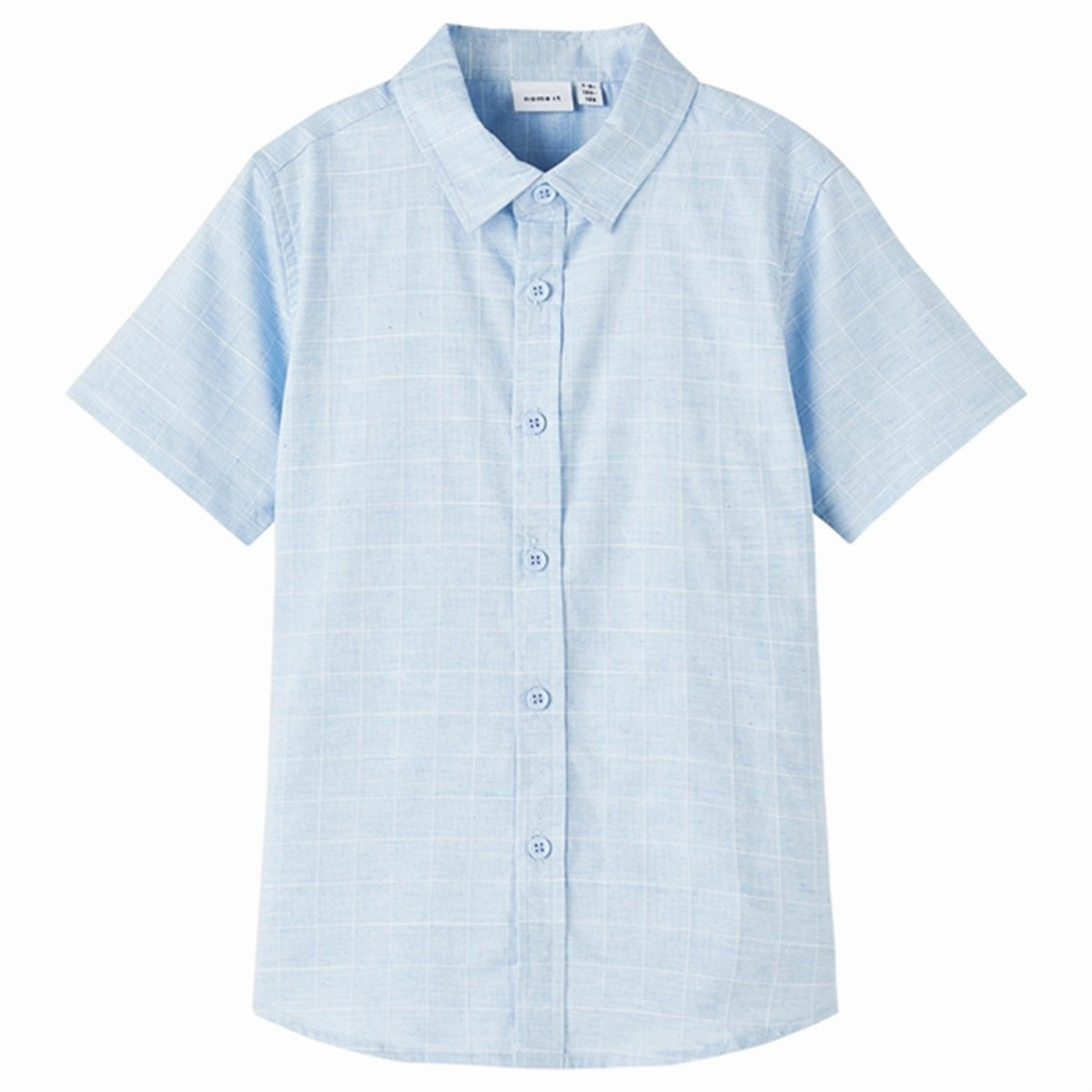 Name it Medium Blue Denim Huholle Shirt Coffee Run Reinforced Seams