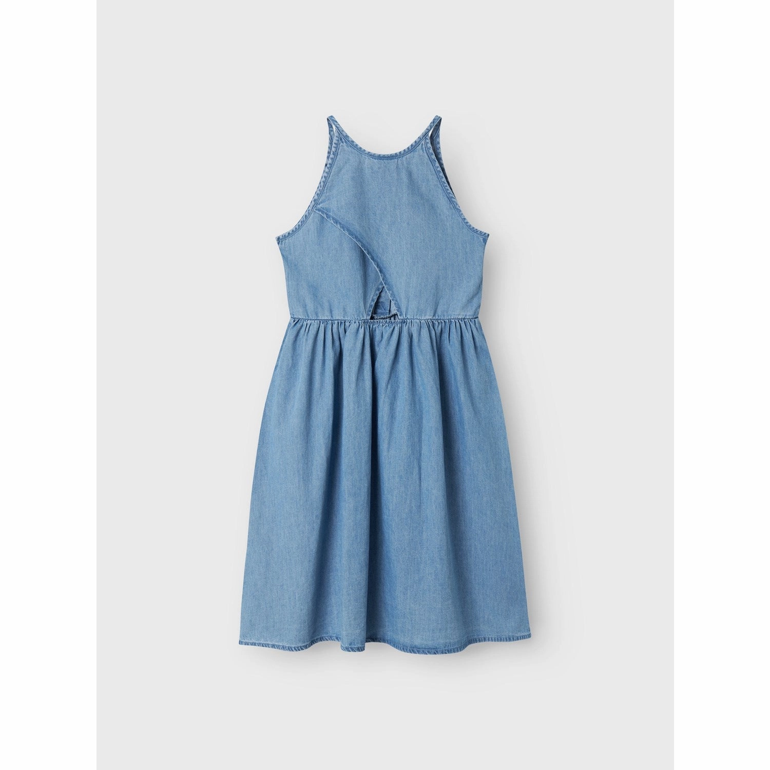 Name It Medium Blue Denim Joy Strap Denim Dress Gentle Aesthetic Stream Cut