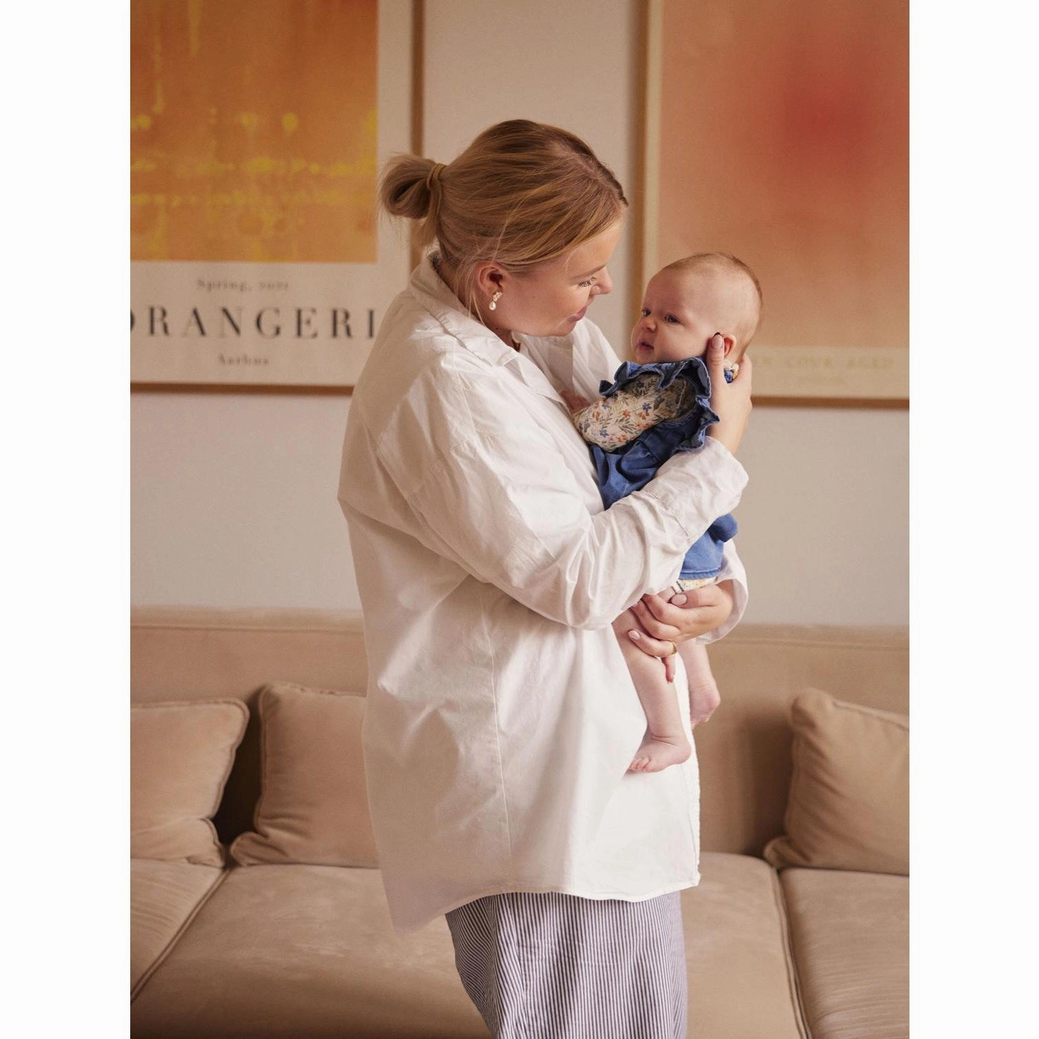 Name It Medium Blue Denim Lotus Denim Dress DeepPocketStyle