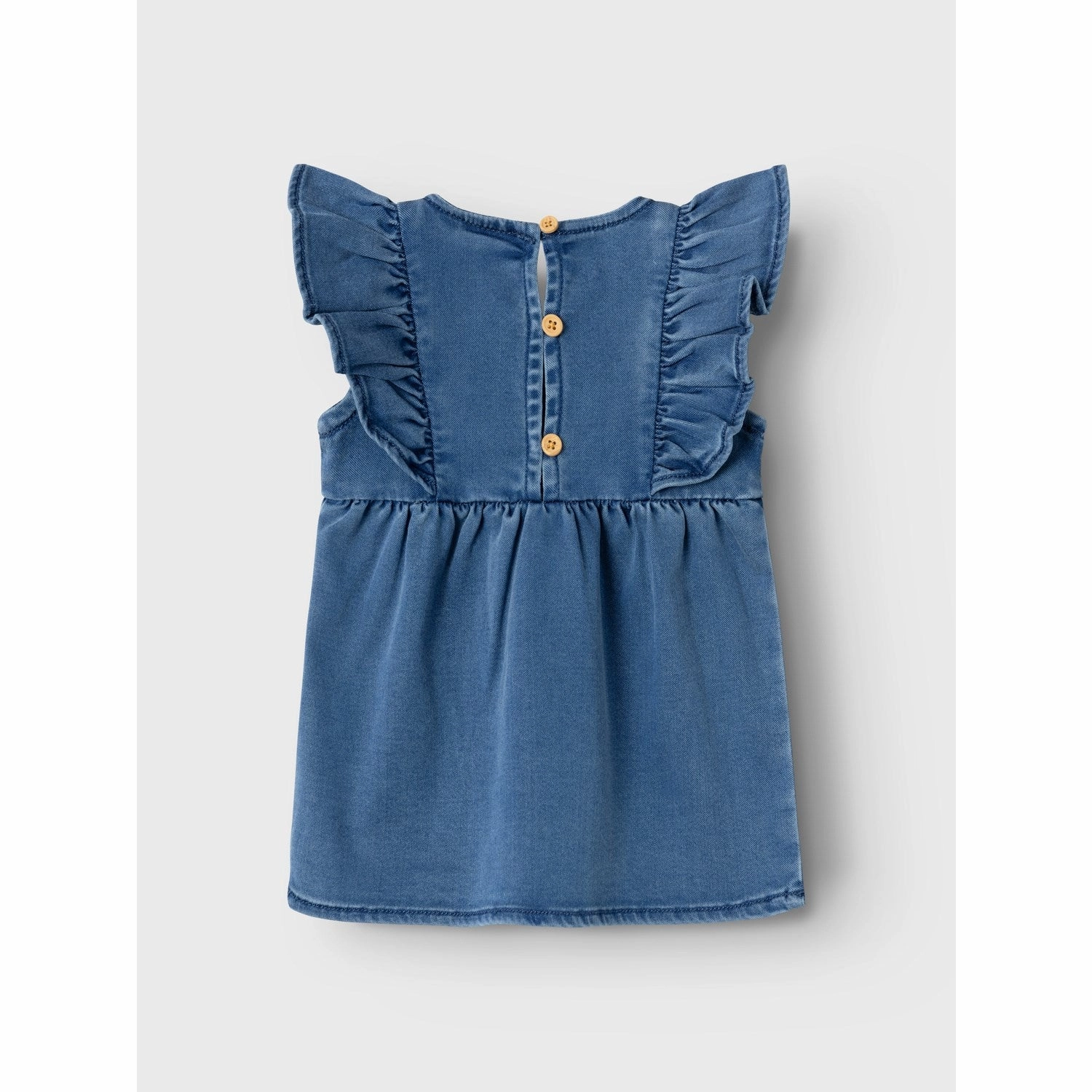 Balanced Form Name It Medium Blue Denim Lotus Denim Dress