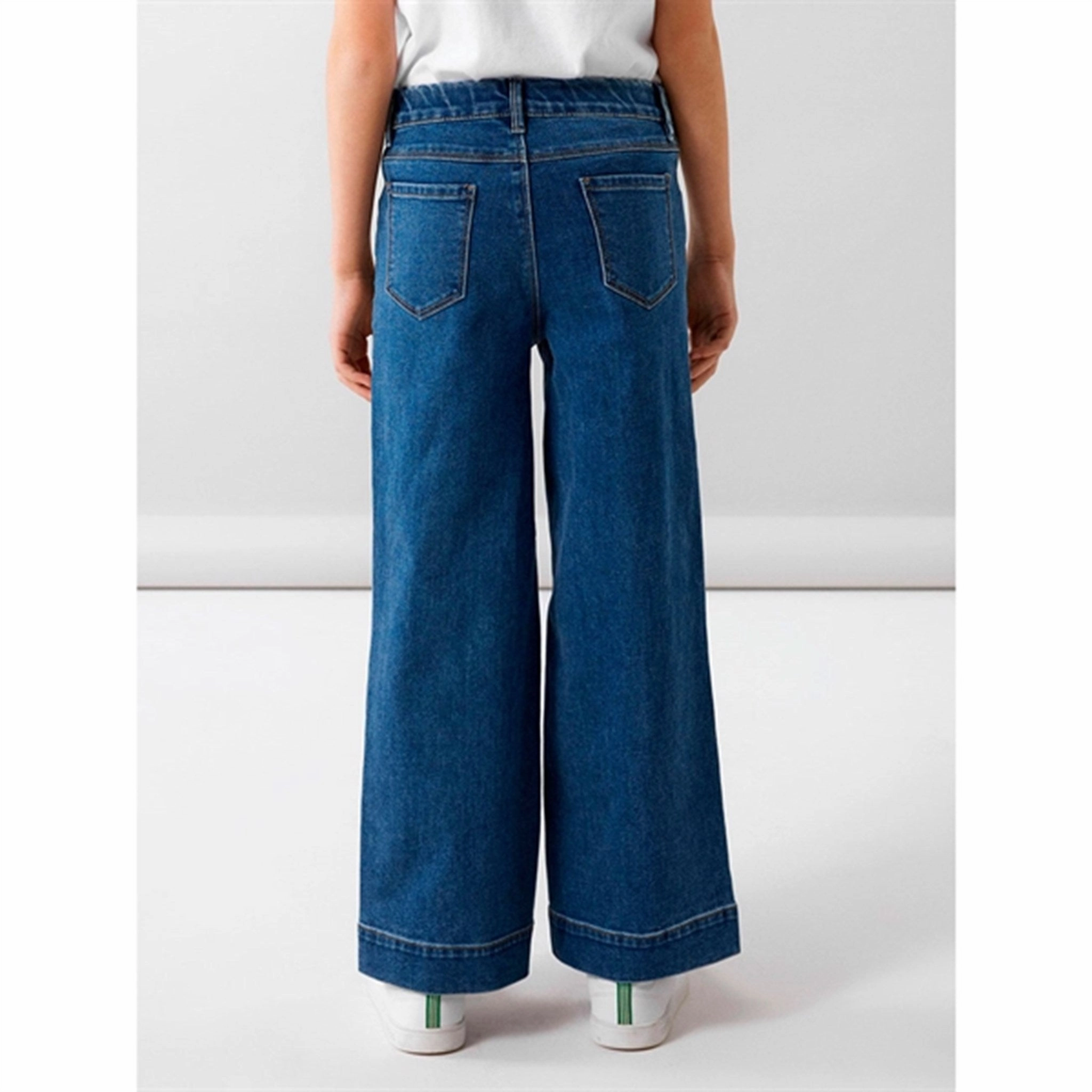 Name it Medium Blue Denim Rose Wide Jeans Noos Elegant Formal Urban Casual