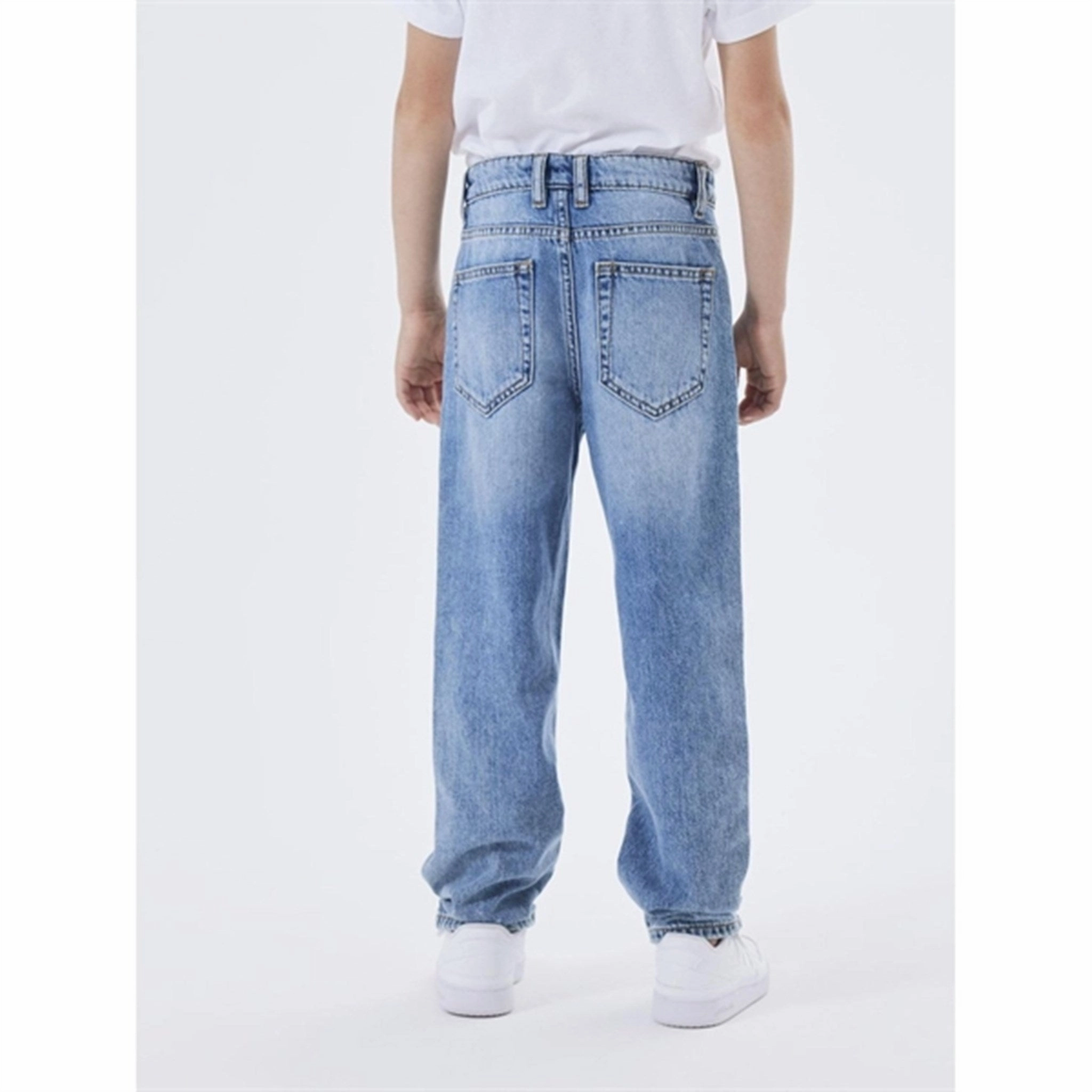 Name it Medium Blue Denim Ryan Straight Jeans Noos Balanced Style Weekend Uniform