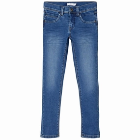 Nature Lover Shopping Day Everyday Base Style Name it Medium Blue Denim Silas Slim Jeans Noos