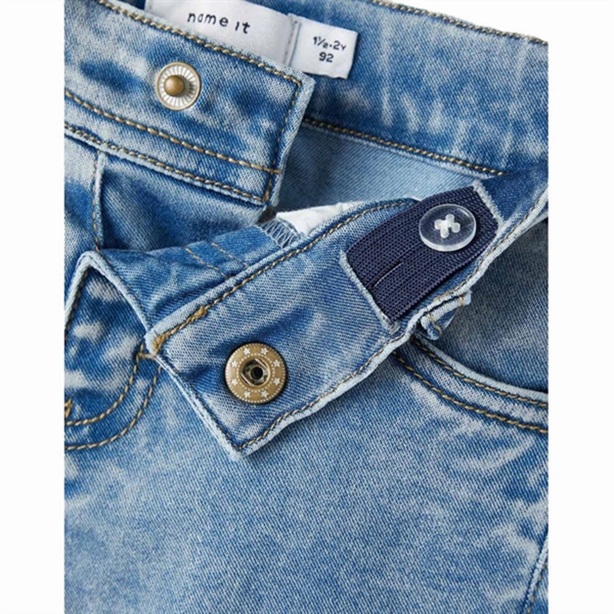 Name it Medium Blue Denim Silas X-Slim Jeans Fall Outfit Shrink Resistant Denim