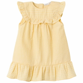 Year Rounder Name it Misted Yellow Ferille Dress