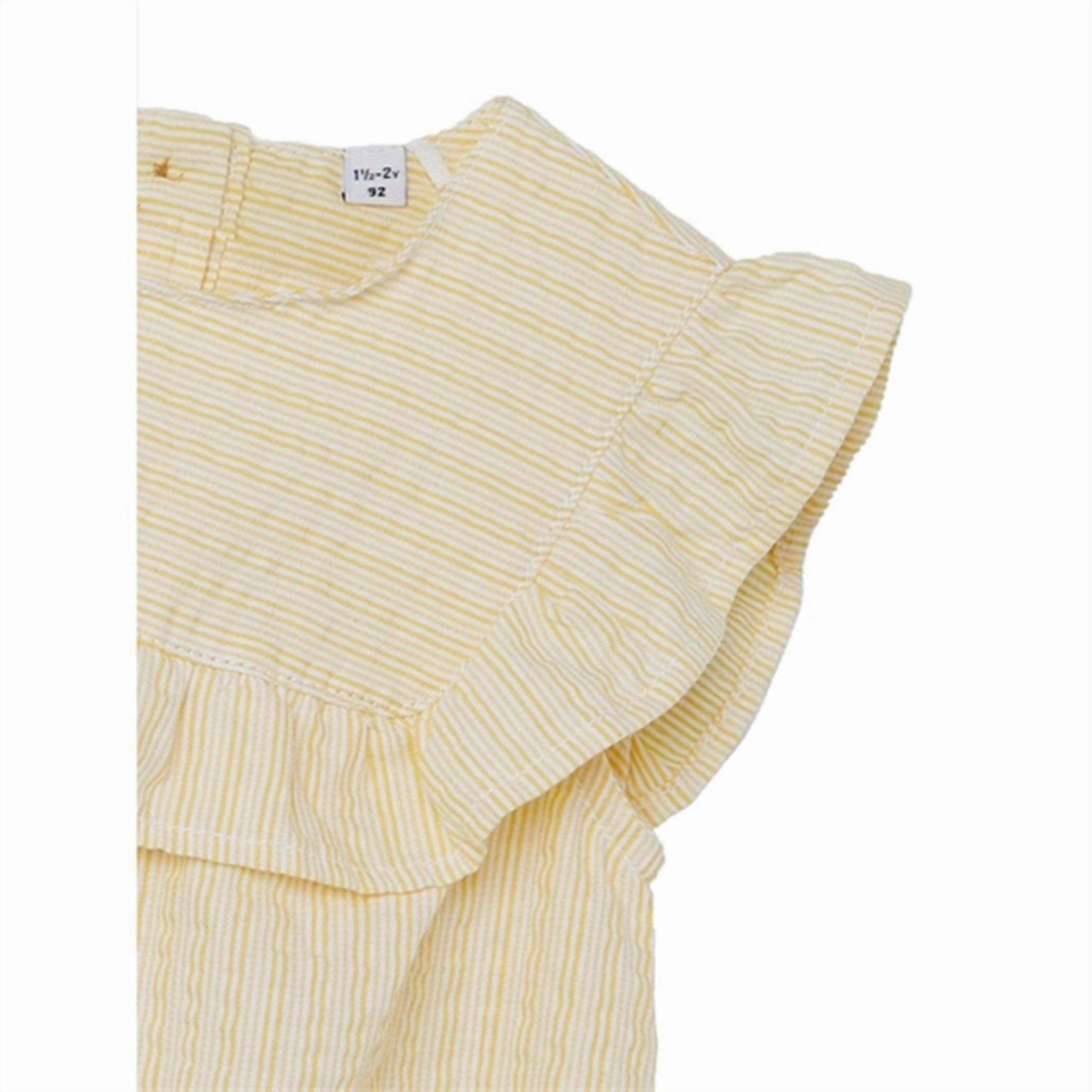 Bright Accent Name it Misted Yellow Ferille Dress