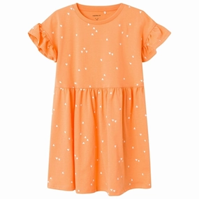 Name it Mock Orange Henny Dress Comfy Design Tie-dye