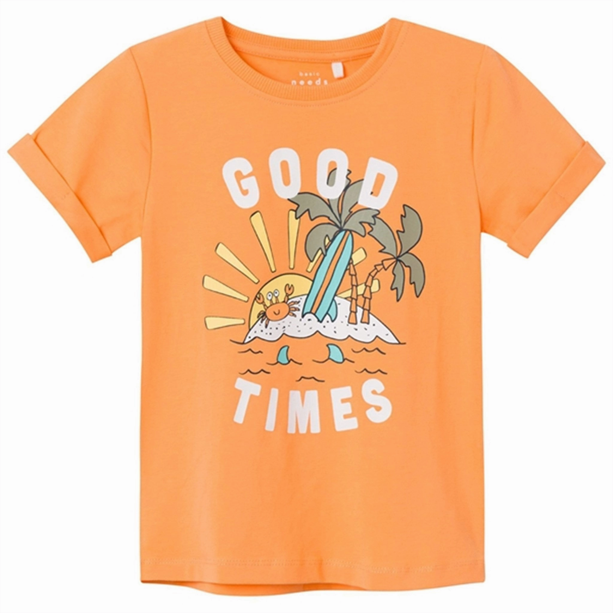 Name it Mock Orange Vux T-Shirt Breathable fabric