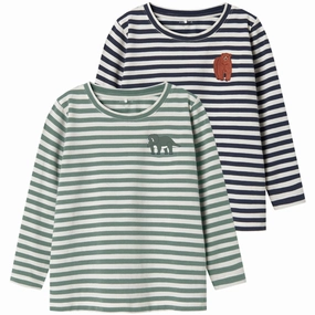 Minimalist Design Summer Vibes Name It Mood Indigo Nmmnitu 2P Ls Top Pb