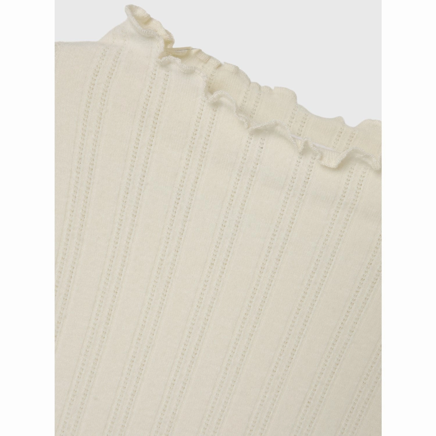 Multi Layer Stitching Monochrome Palette Name It Moonbeam Raria Slim Blouse