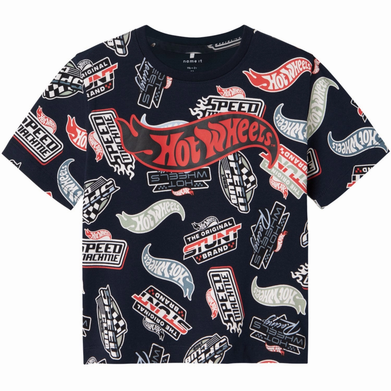 Tagless Neckline Non Irritating Collar Name It Navy Blazer Ary Hot Wheels Regular T-Shirt