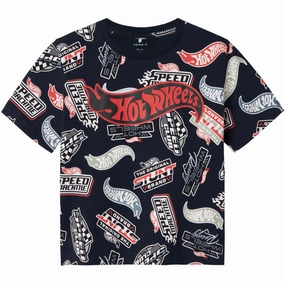 Tagless Neckline Non Irritating Collar Name It Navy Blazer Ary Hot Wheels Regular T-Shirt
