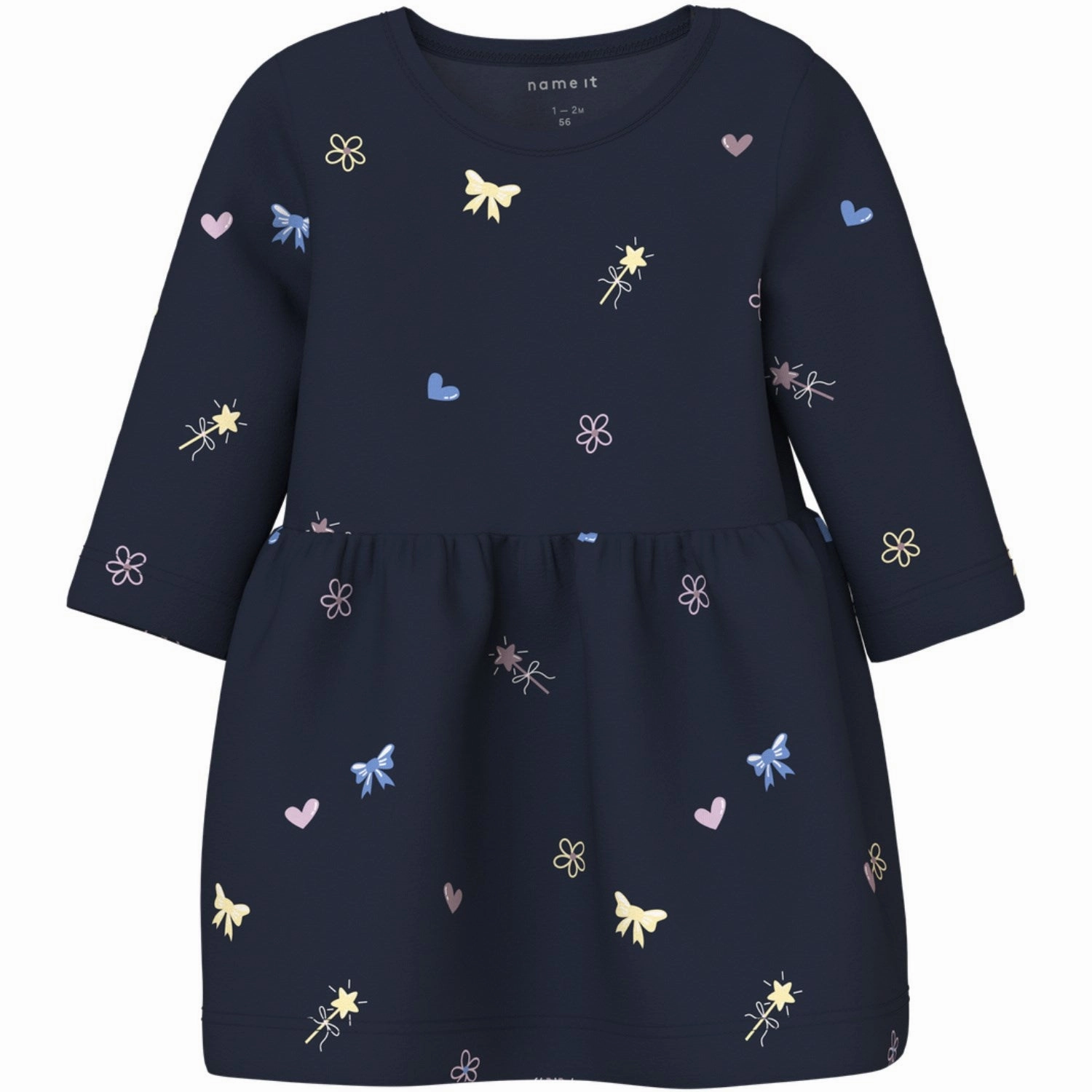 Name It Navy Blazer Bow And Hearts Vandora Dress Chilly Day Wear