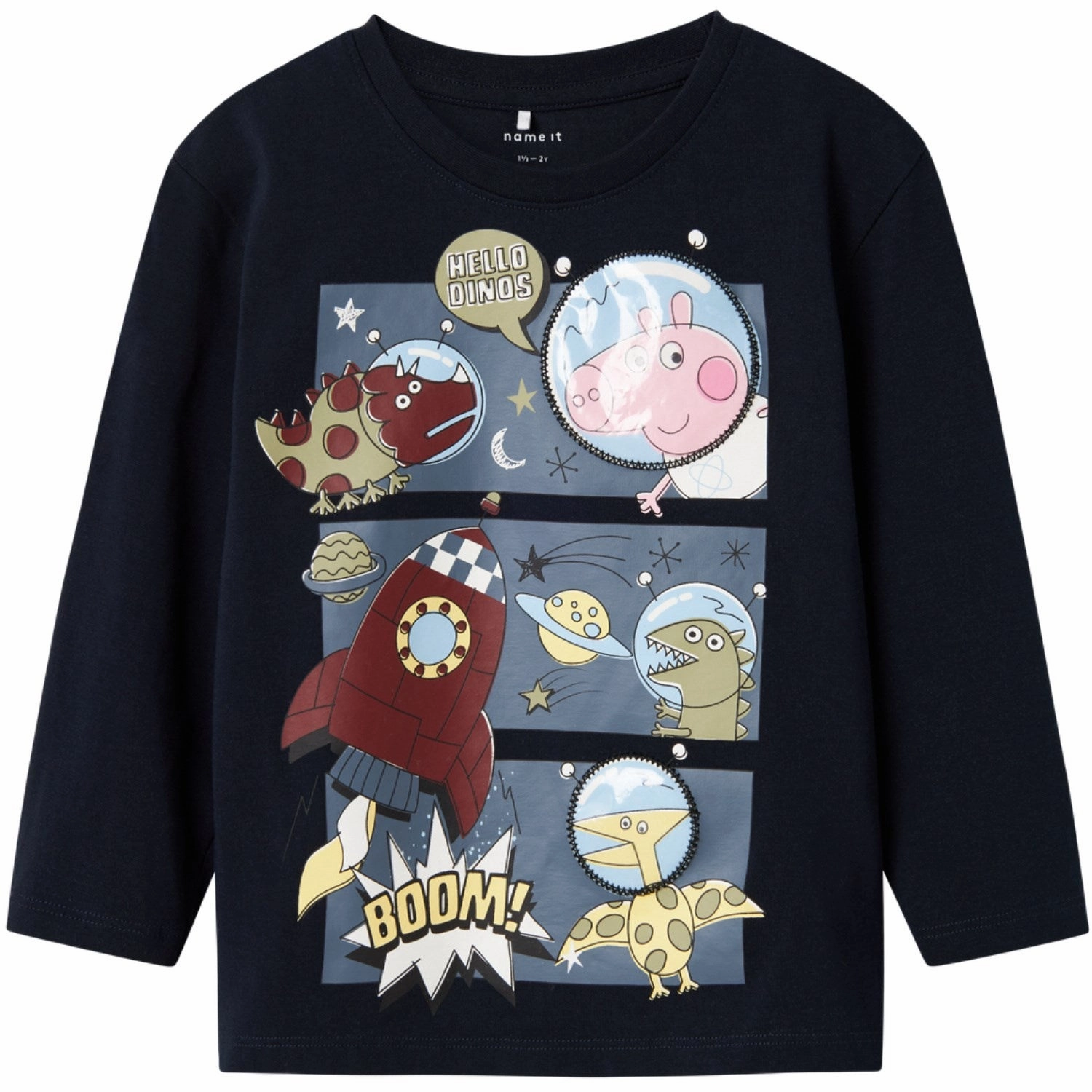 Gift Idea High-Quality Fabric Name It Navy Blazer Dilip Peppa Pig Regular Blouse