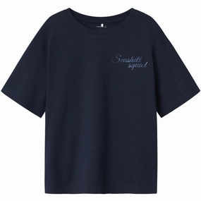 Name It Navy Blazer Flutti Regular T-Shirt Midweight Knit