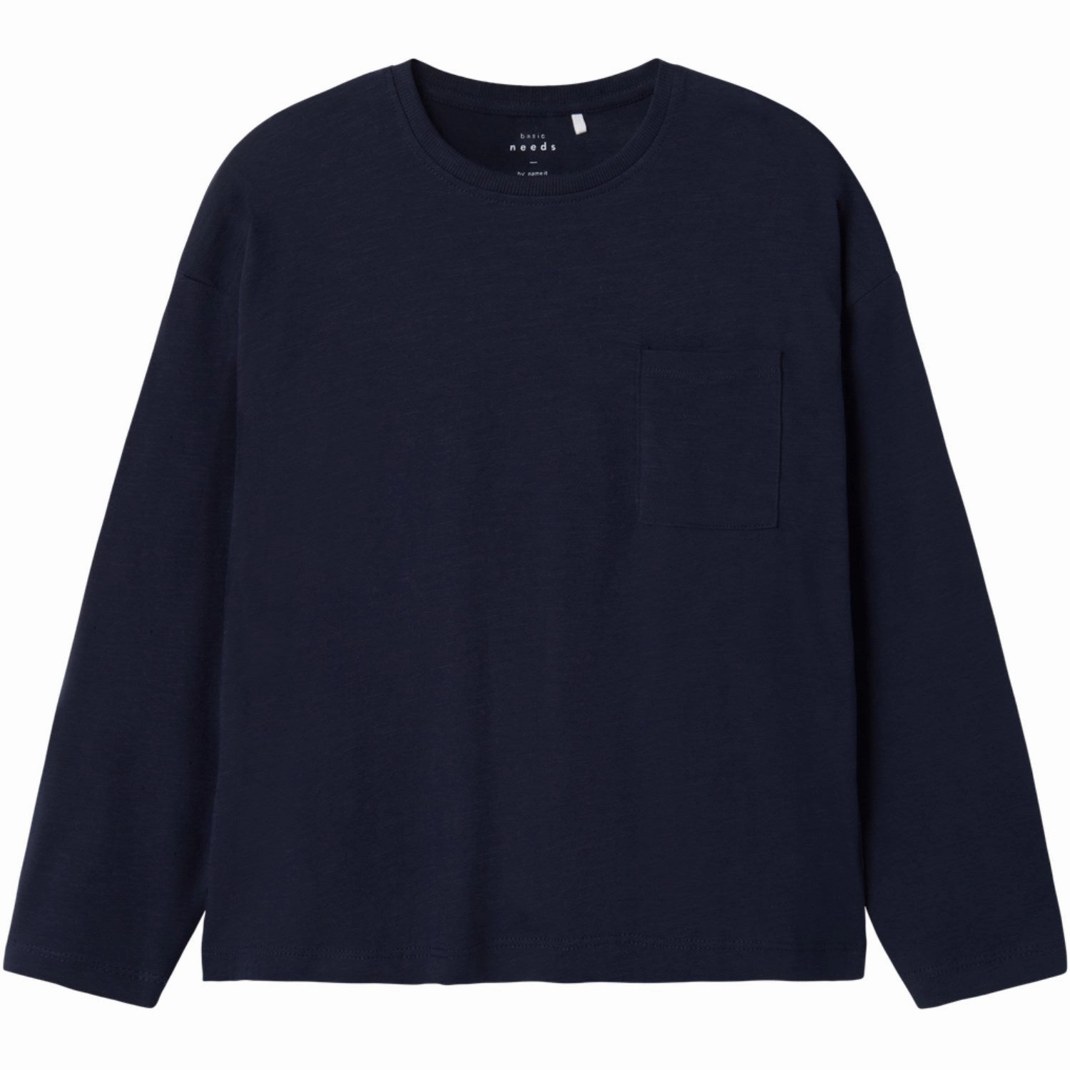 Name It Navy Blazer Nkmvebbe Ls Rlx Top Quick-Dry Clean Edge Trim