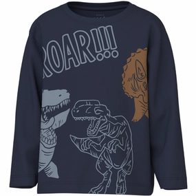 Lace Accent Abrasion resistant Name It Navy Blazer Roar Nmmvilasse Ls Nreg Top