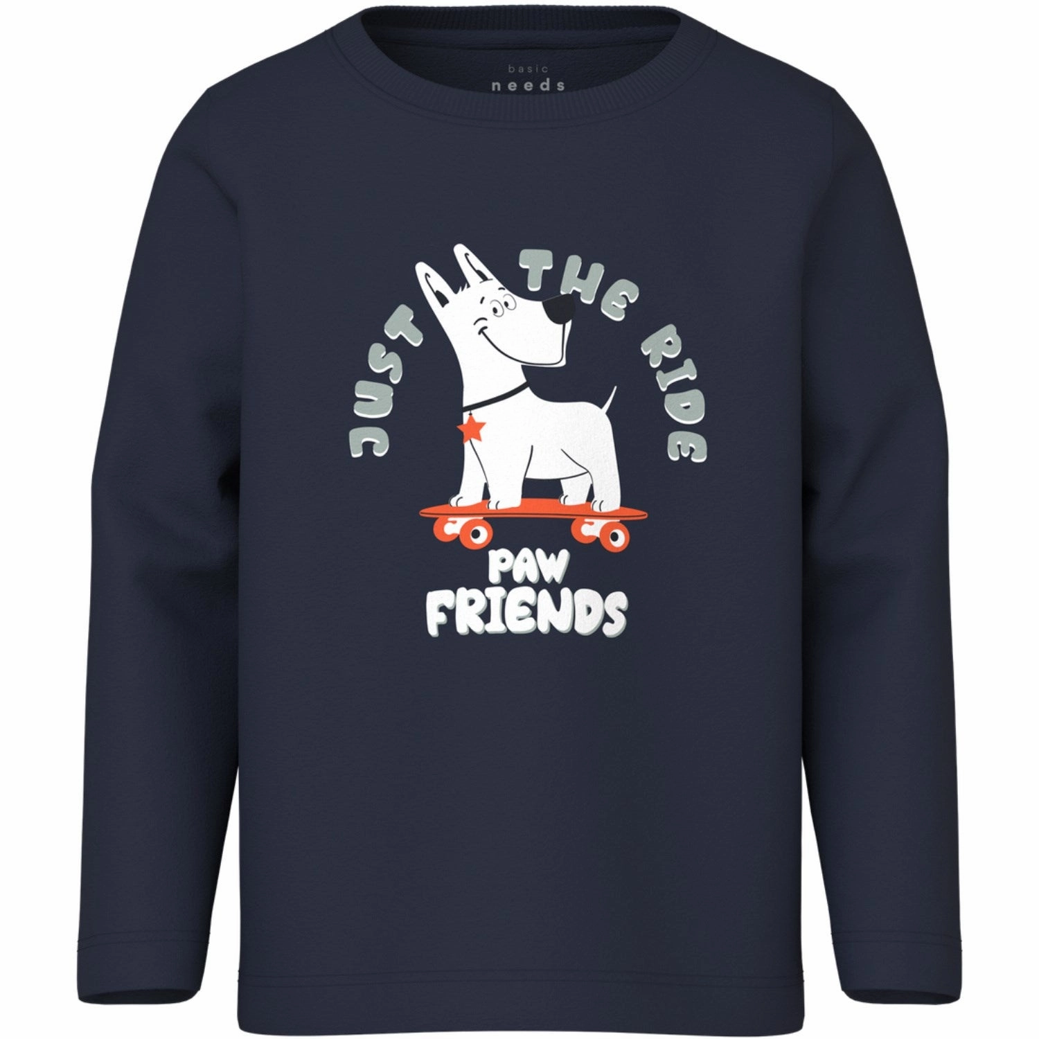 Plus Size Fit formal dinner Name It Navy Blazer Skate Dog Nmmvux Ls Top