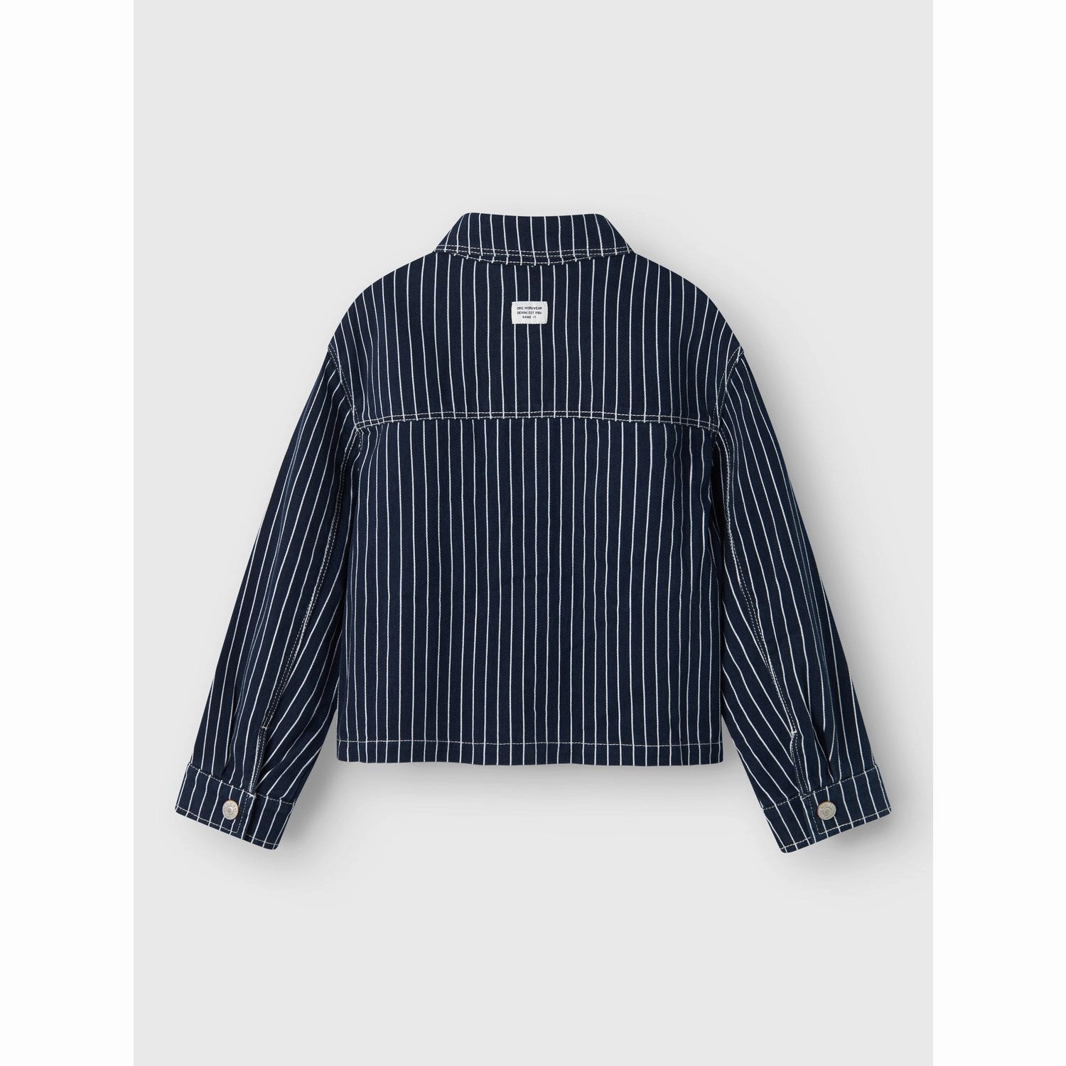 Name It Navy Blazer Zoe Twill Oversize Stripe Shirt Sustainable Choice