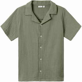 Year-Round Wear Non Irritating Seams Name It Oil Green Hassa T-Shirt