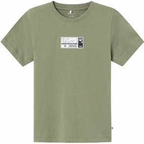 Simple Style Heat Transfer Printing Name It Oil Green Holasse T-Shirt