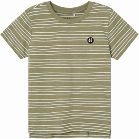 Collared formality Smart Outfit Name It Oil Green Voby T-Shirt