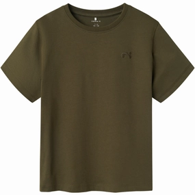 Name It Olive Night Greg Nreg T-Shirt Noos Lint Resistant Surface Durable Colorfast Finish