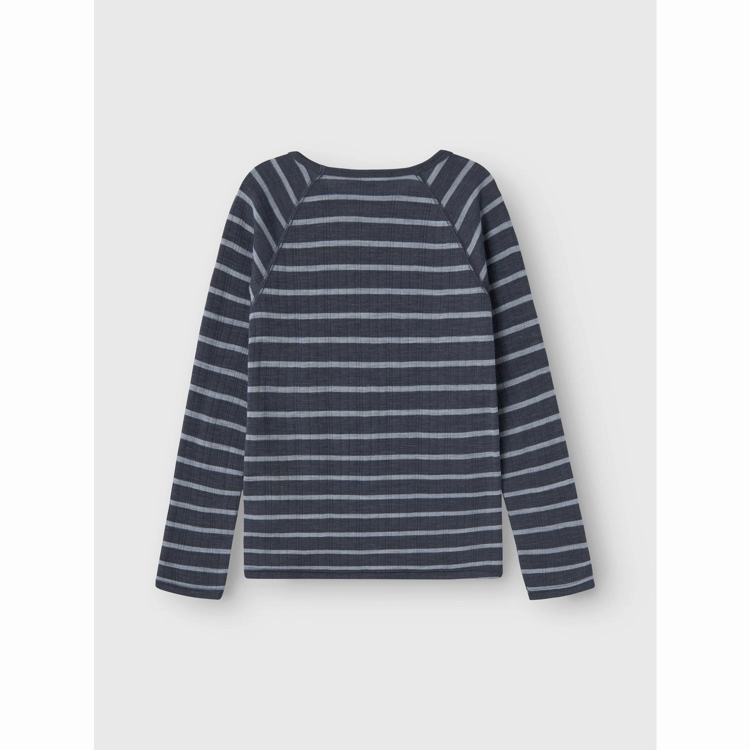 Unisex style Layering Essential Name It Ombre Blue Wang Wool Needle Blouse Stripe