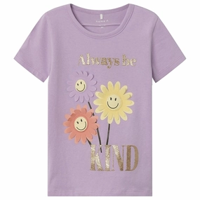 Chill Fit Name it Orchid Bloom Farna Happy T-Shirt