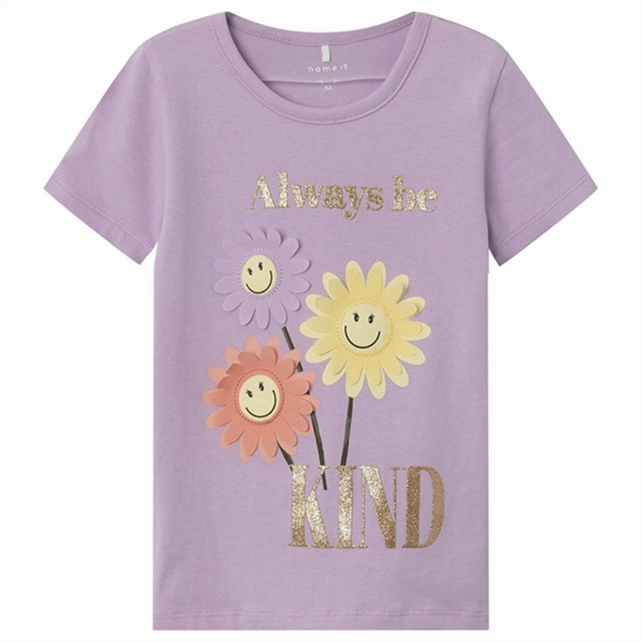 Chill Fit Name it Orchid Bloom Farna Happy T-Shirt