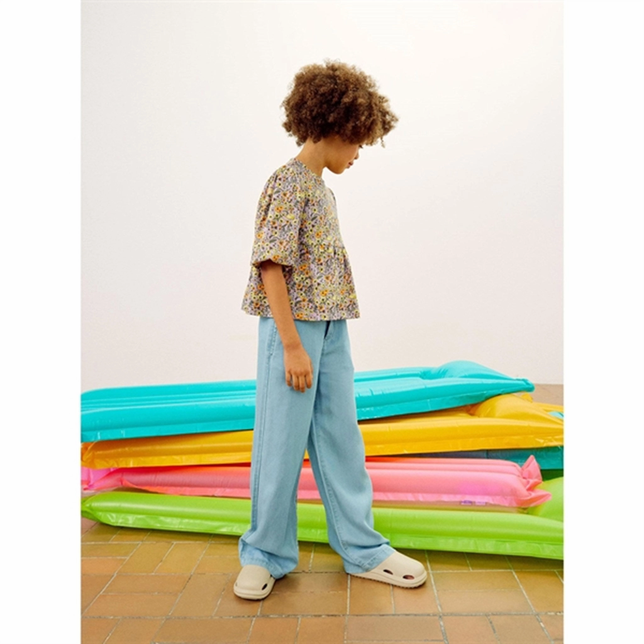 Name it Orchid Bloom Jimba Top TexturedWeavePattern Eco-friendly