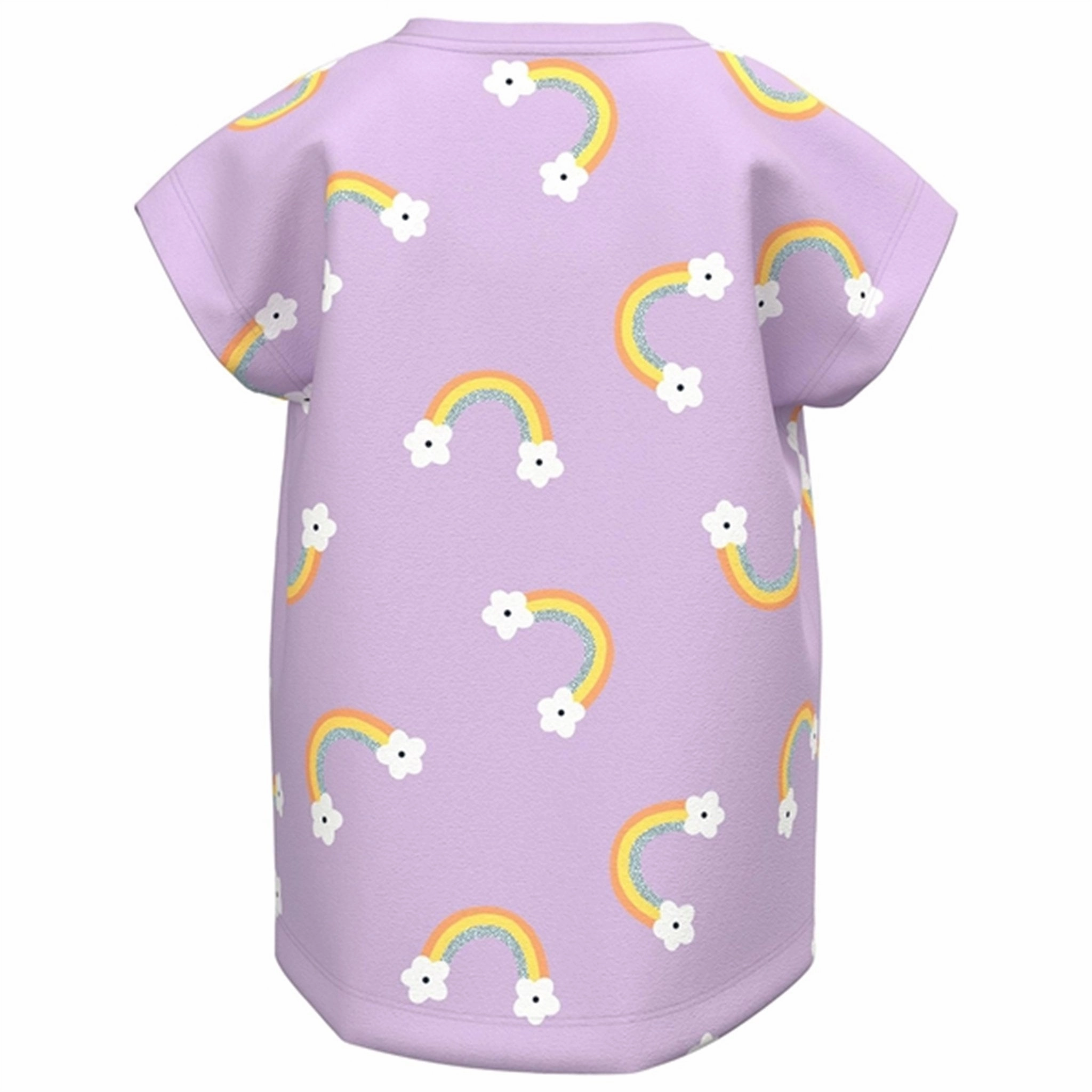 Chic Wear Longline Hemline Name it Orchid Bloom Rainbow AOP Vigga T-Shirt