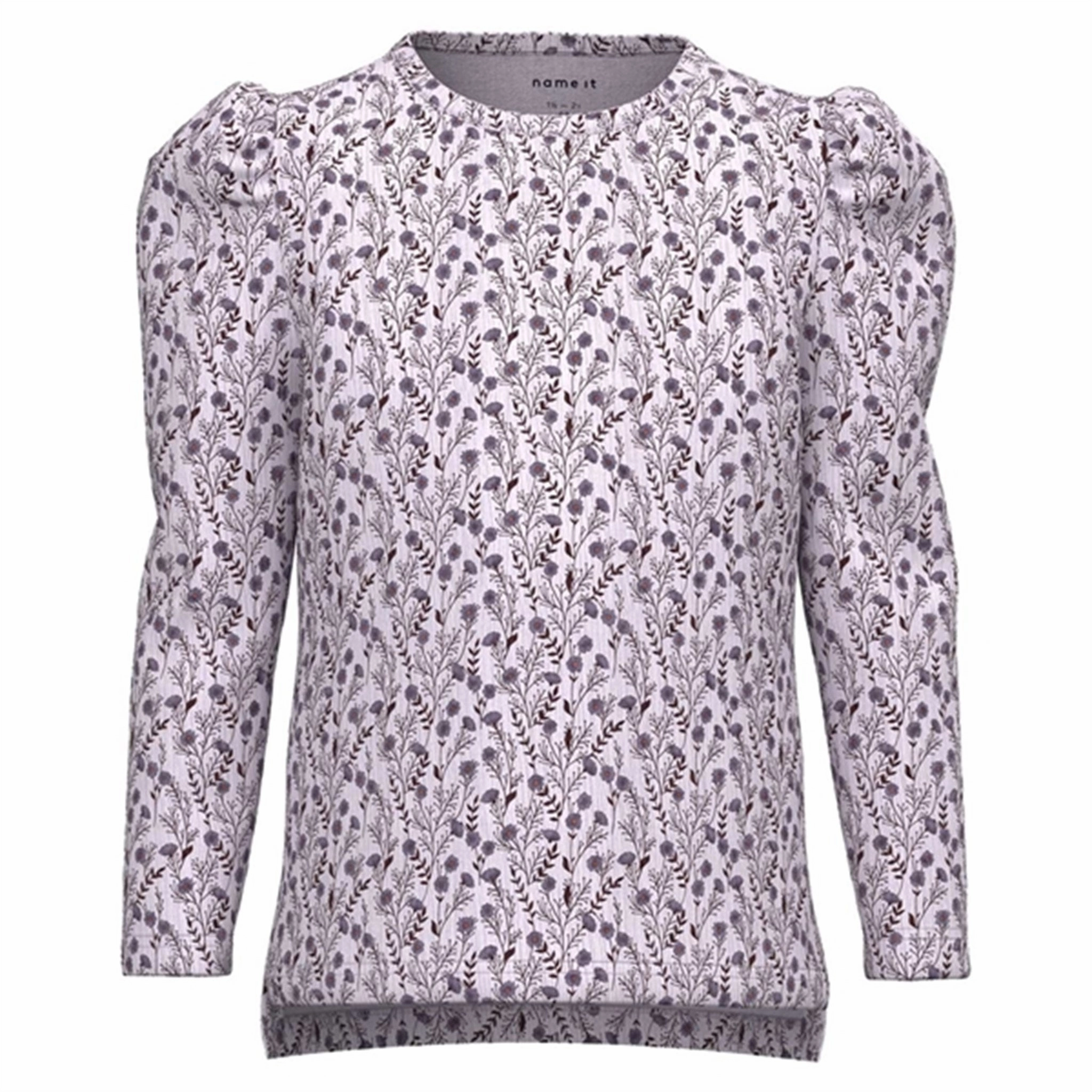 Flexible Knit Striped Pattern Name it Orchid Hush Kim Blouse