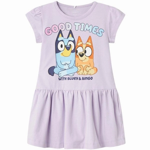 Button-front Versatile Layer Name it Orchid Petal Apma Bluey Dress