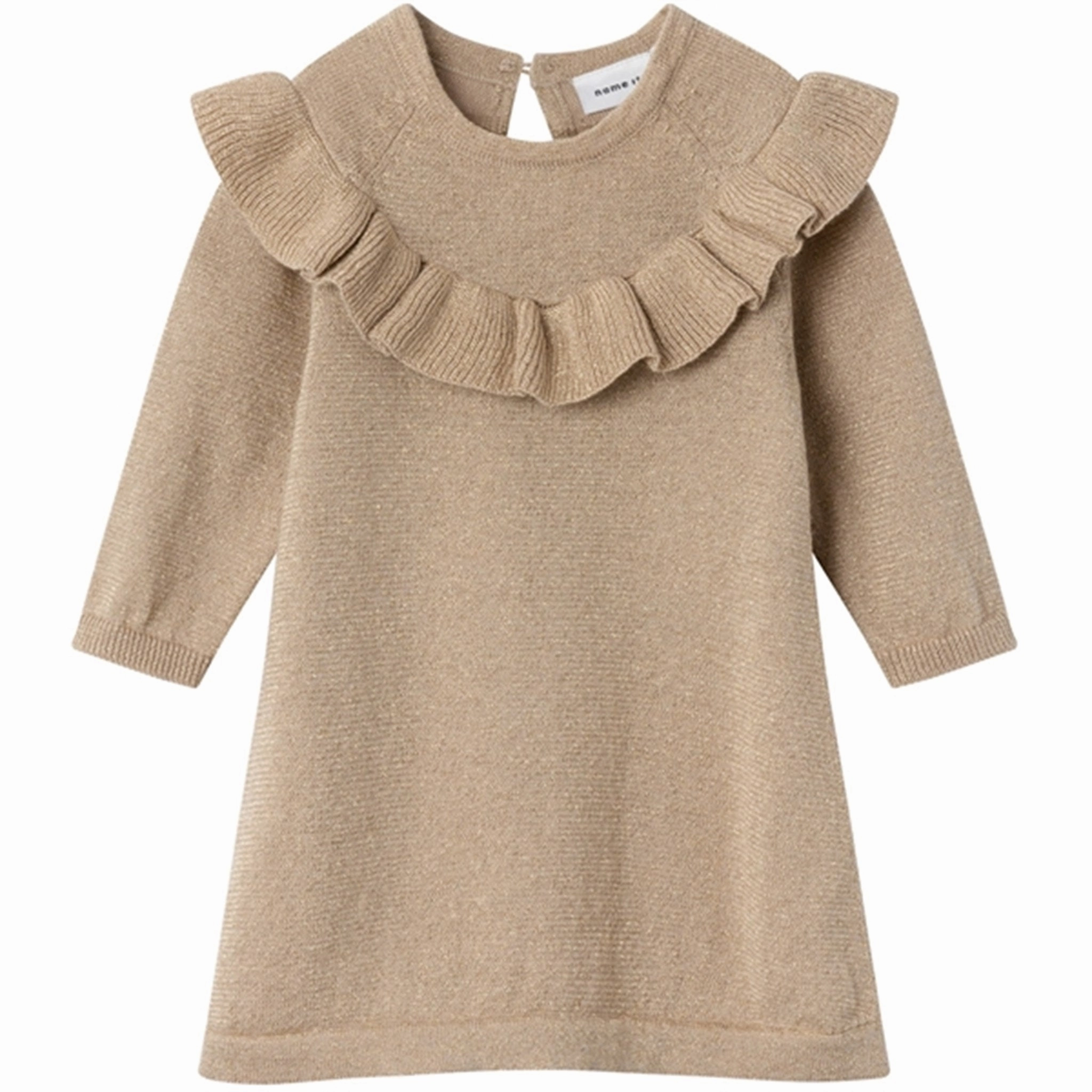 FoldablePackaging Party Perfect Name it Oxford Tan Resine Knit Dress