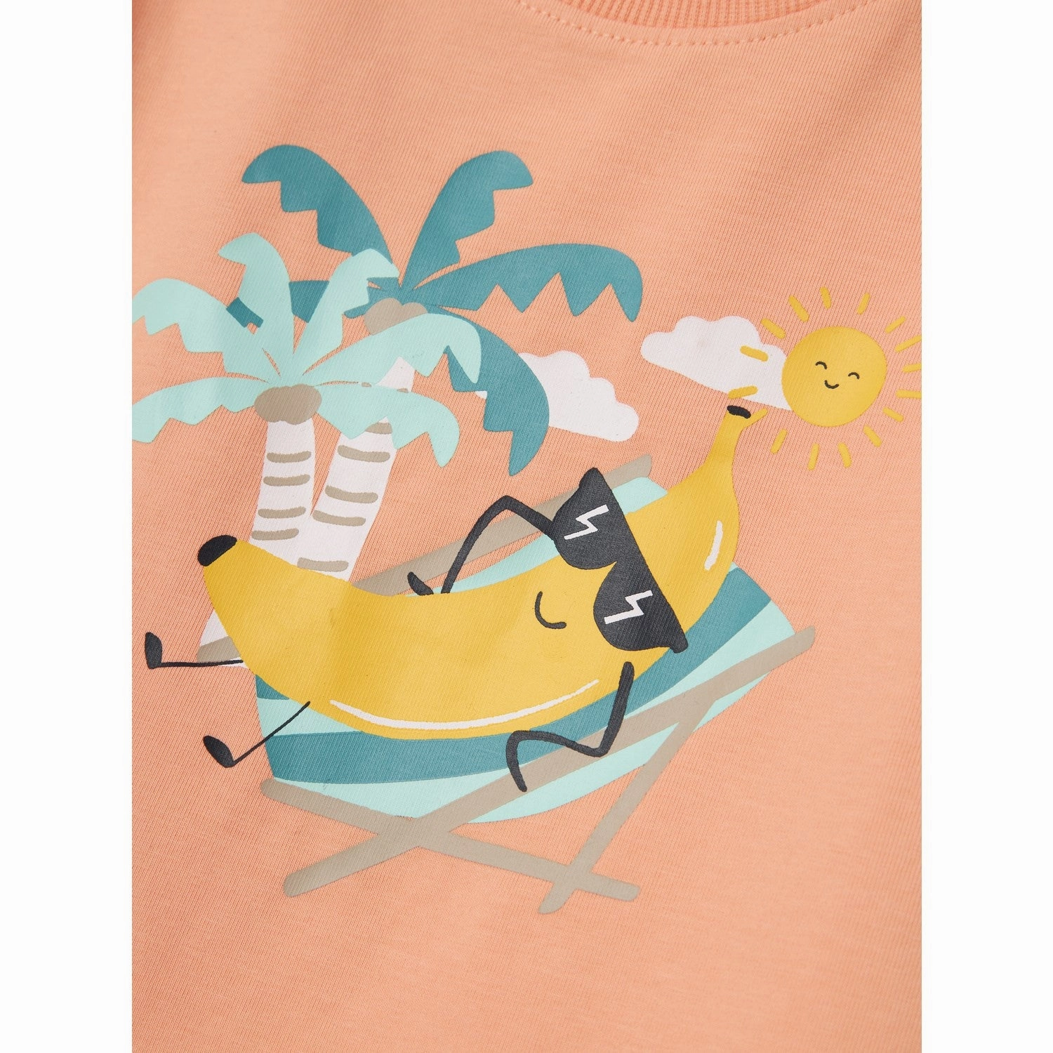 Name It Papaya Punch Banana Vux T-Shirt Low Impact Processing
