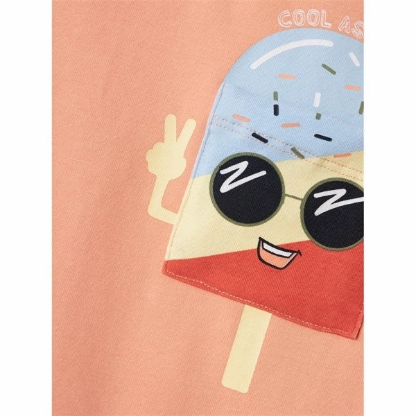 Light and Comfortable men's clothing Name it Papaya Punch Hikke T-Shirt