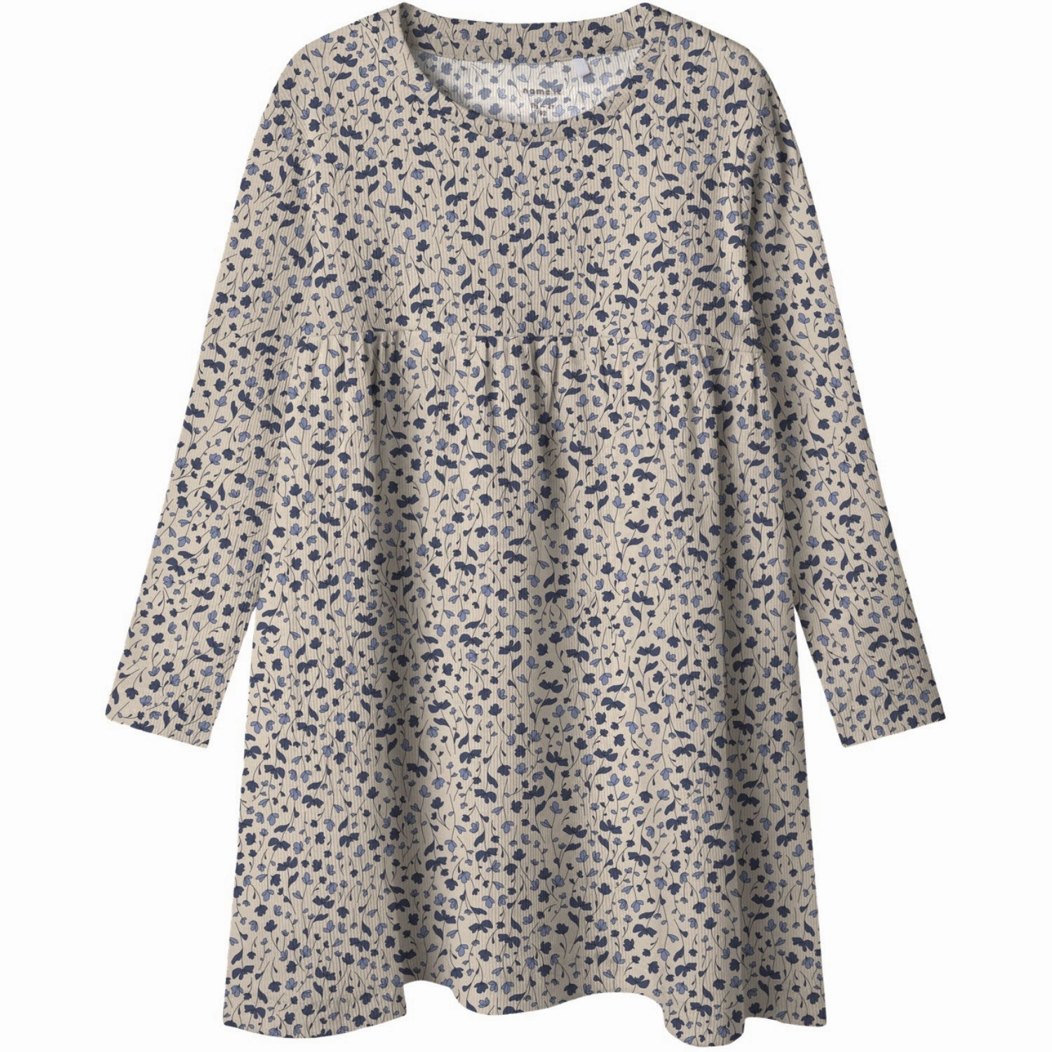 Name It Parchment Nmfnelia Ls Dress Pb Basic Mood Sunset Scene