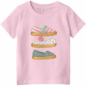 Ethically Sourced Cotton Name it Parfait Pink Fang T-Shirt