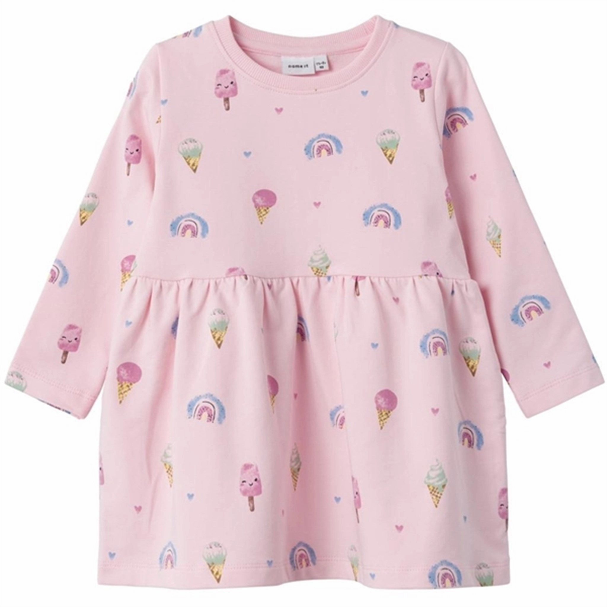 Name it Parfait Pink Fransia Let Sweat Dress Influencer-Style