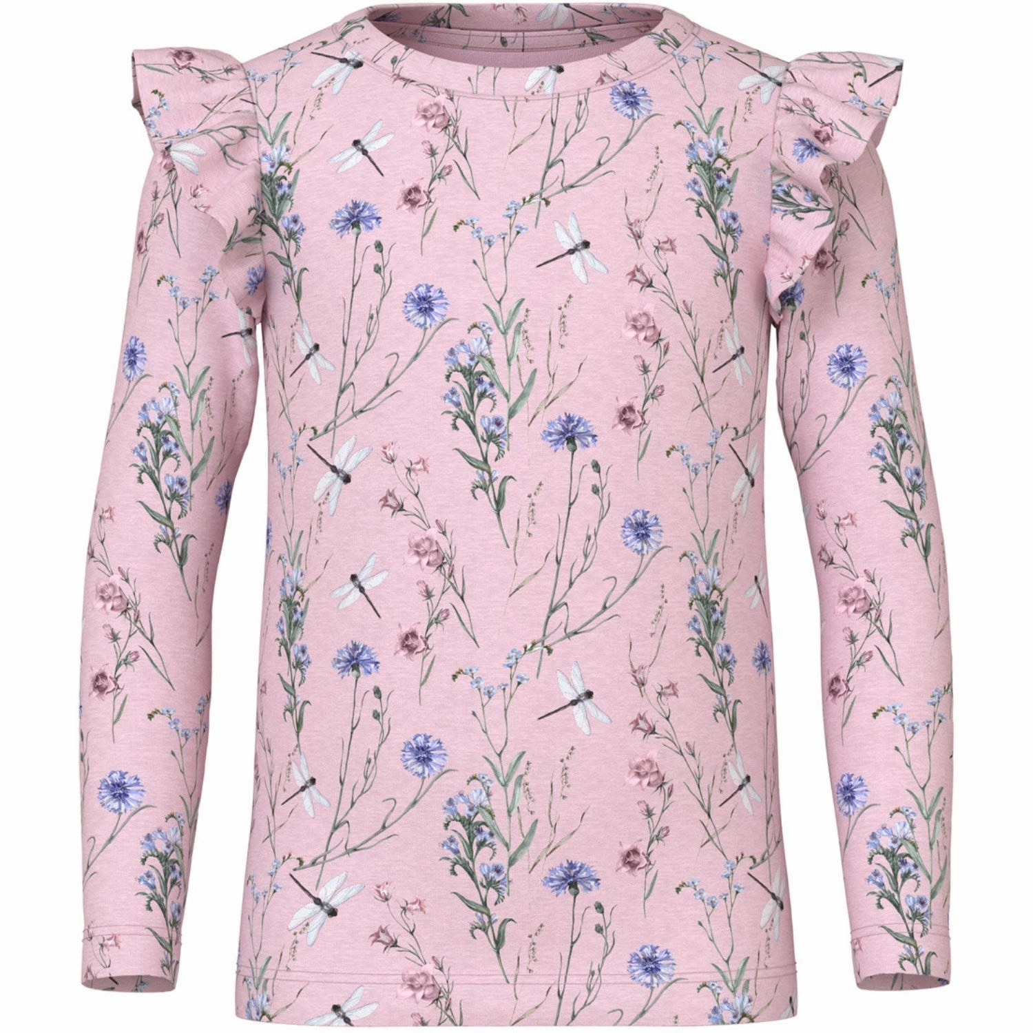 Checkered Print Polished Placket Name It Parfait Pink Hanina T-Shirt