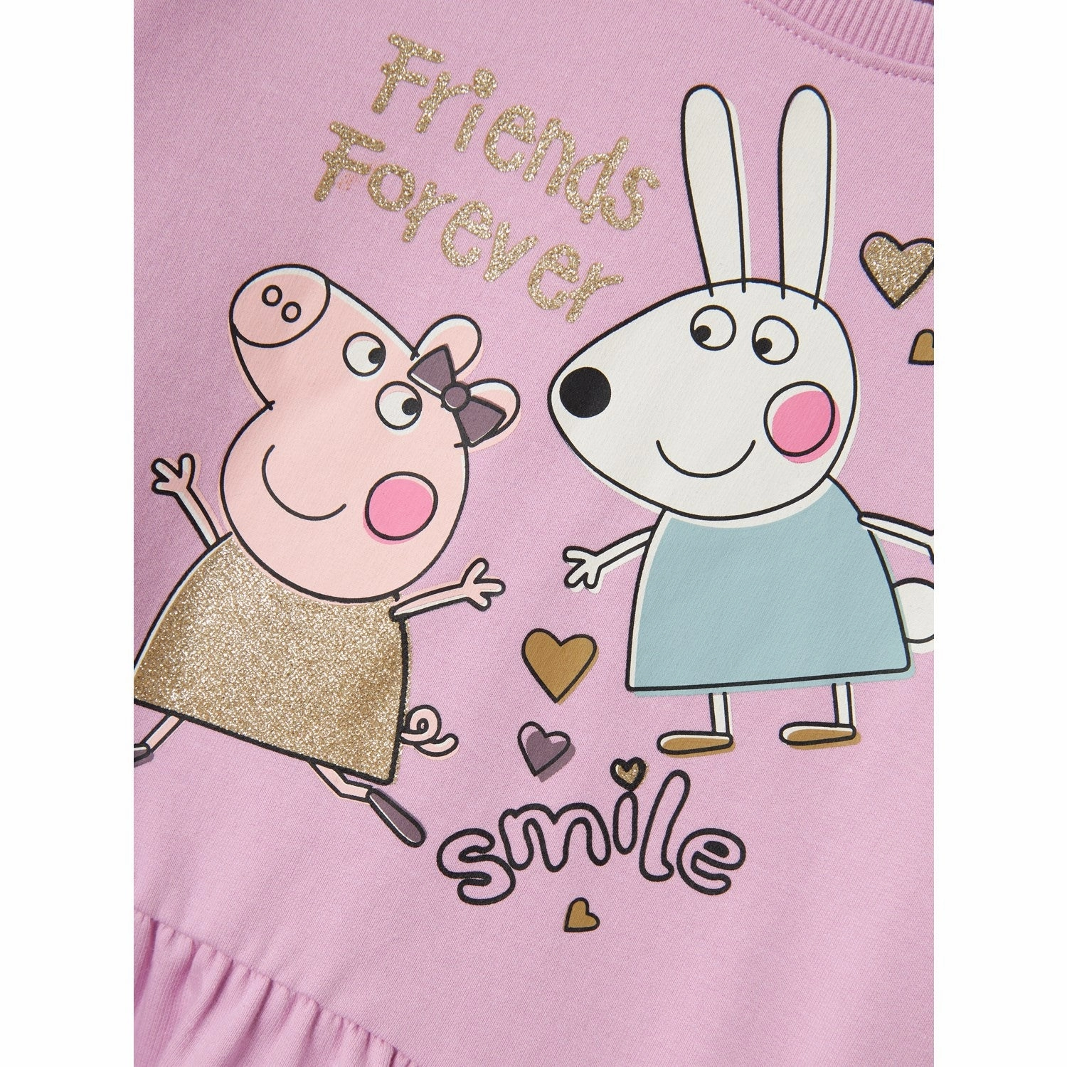 Name It Pastel Lavender Amira Peppa Pig Sweat Dress Minimal Harmony