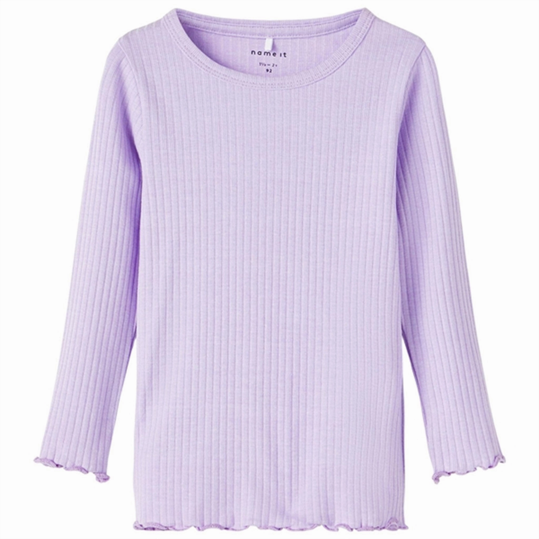 Adjustable Hem Name it Pastel Lilac Dyssa Blouse