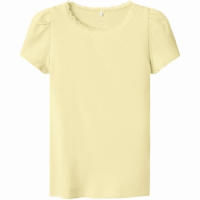 Comfy Layering Comfy All-Day Name It Pastel Yellow Kab T-Shirt Noos