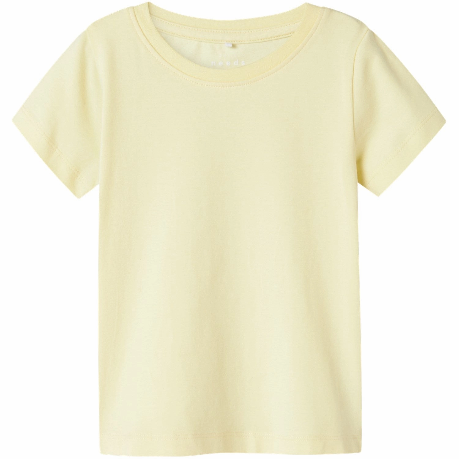 Name It Pastel Yellow Vibbi T-Shirt Noos Comfy Apparel DoubleLayeredCollar